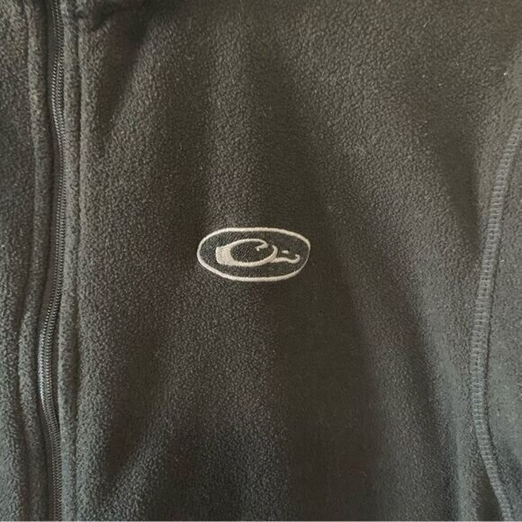 DRAKE Youth Camp Fleece Full Zip Pullover Black Size 12 - Picture 5 of 13